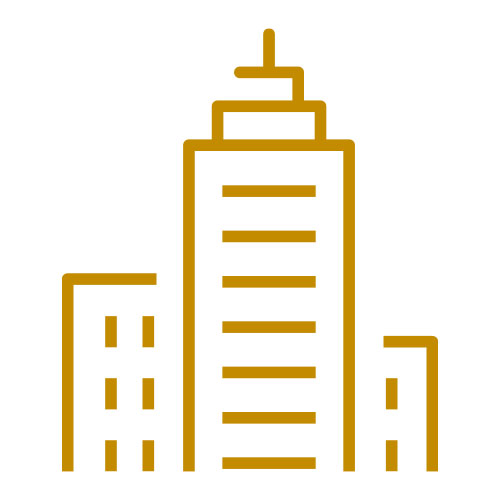 Tall office building icon