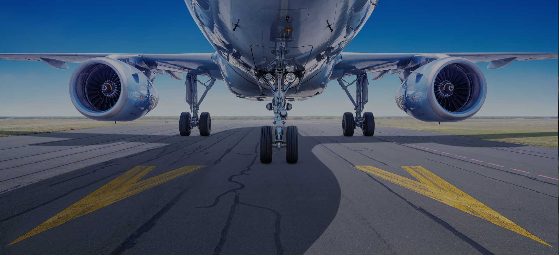 aeroplane wheels on ground