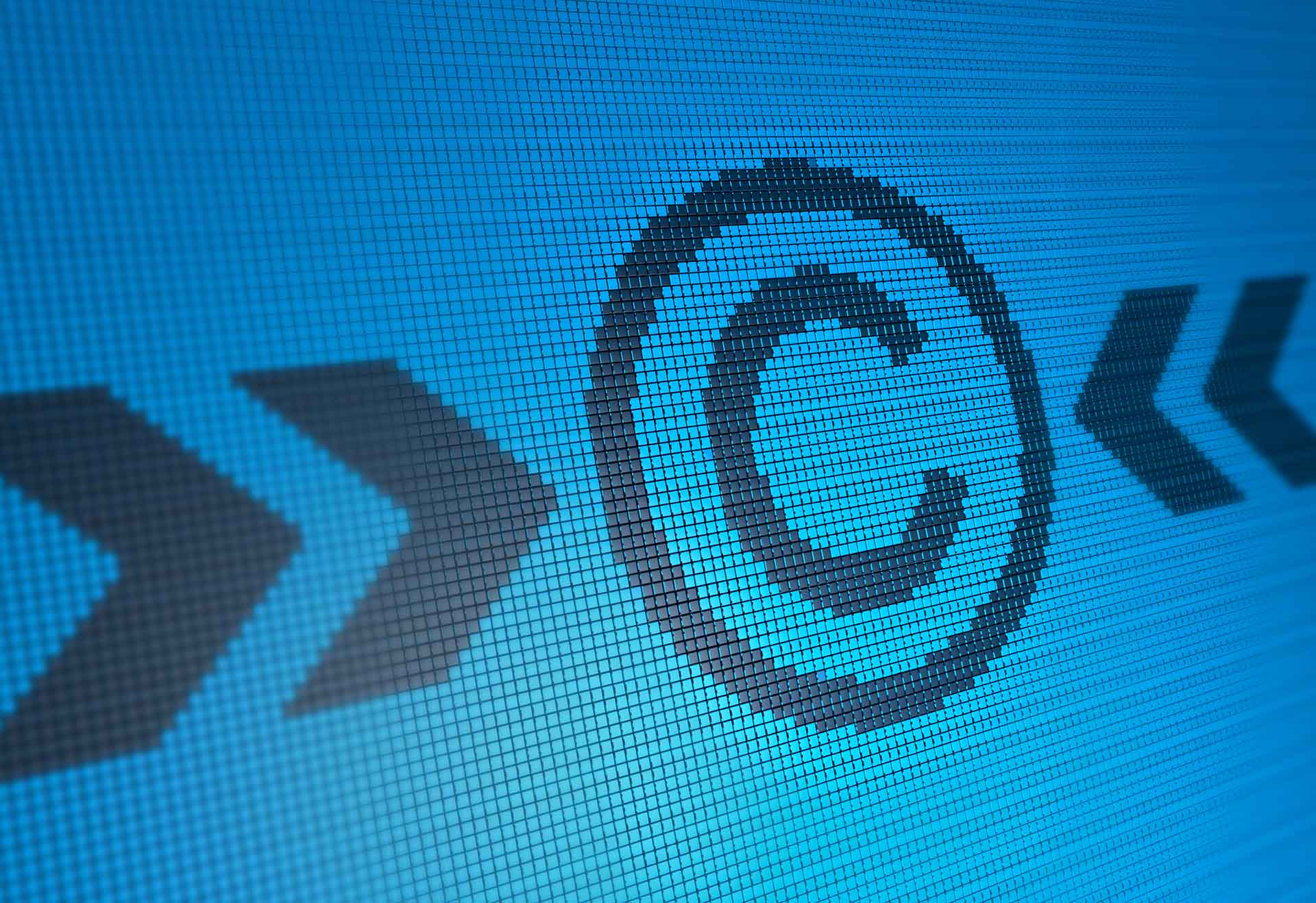 Blue Copyright on digital background