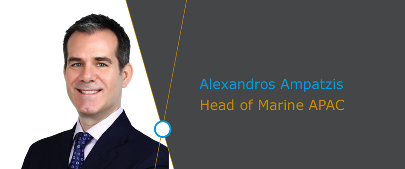 Tokio Marine Kiln appoints Alexandros Ampatzis as Head of Marine in APAC