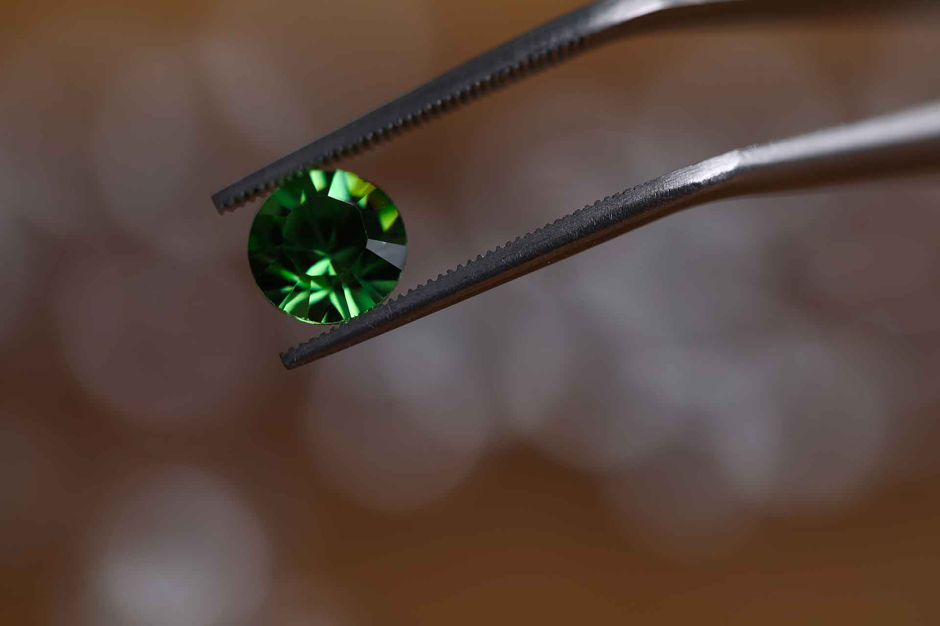 close-up image of green stone