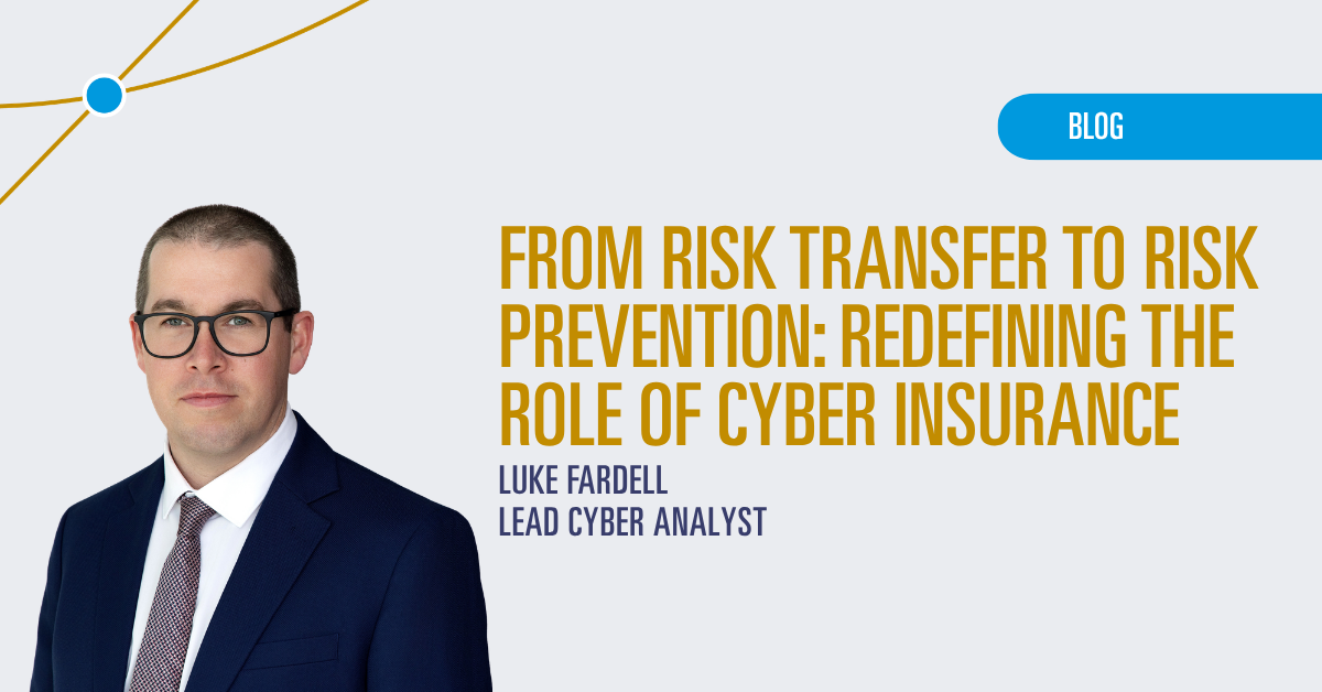From risk transfer to risk prevention: redefining the role of cyber insurance