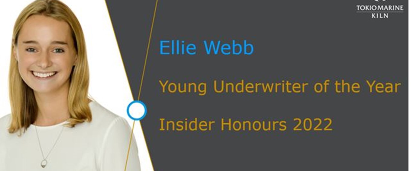 Ellie Webb named Young Underwriter of the Year at Insider Honours